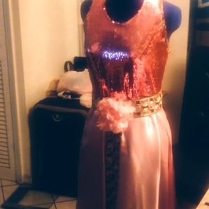 Pink egyptian dress